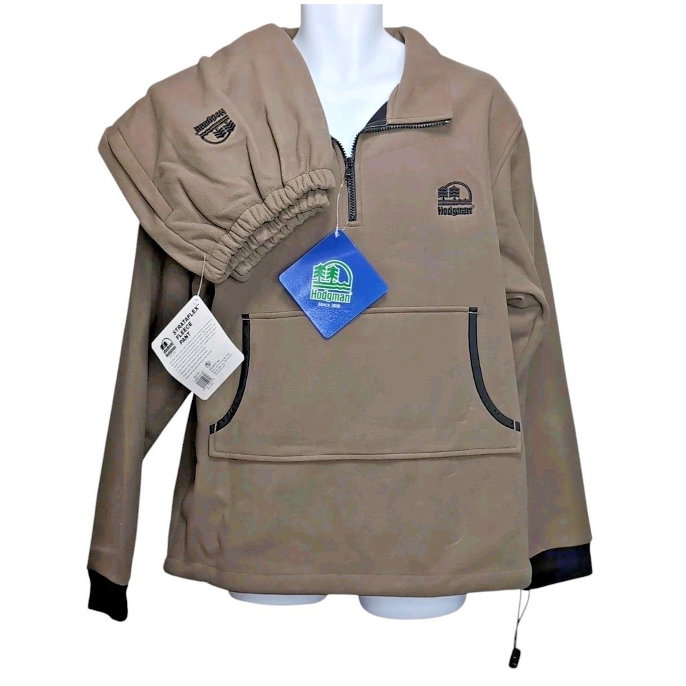 Hodgman StrataFlex Fleece Set Mens L Brown Hunting Fishing Outdoor Gear NEW NWT